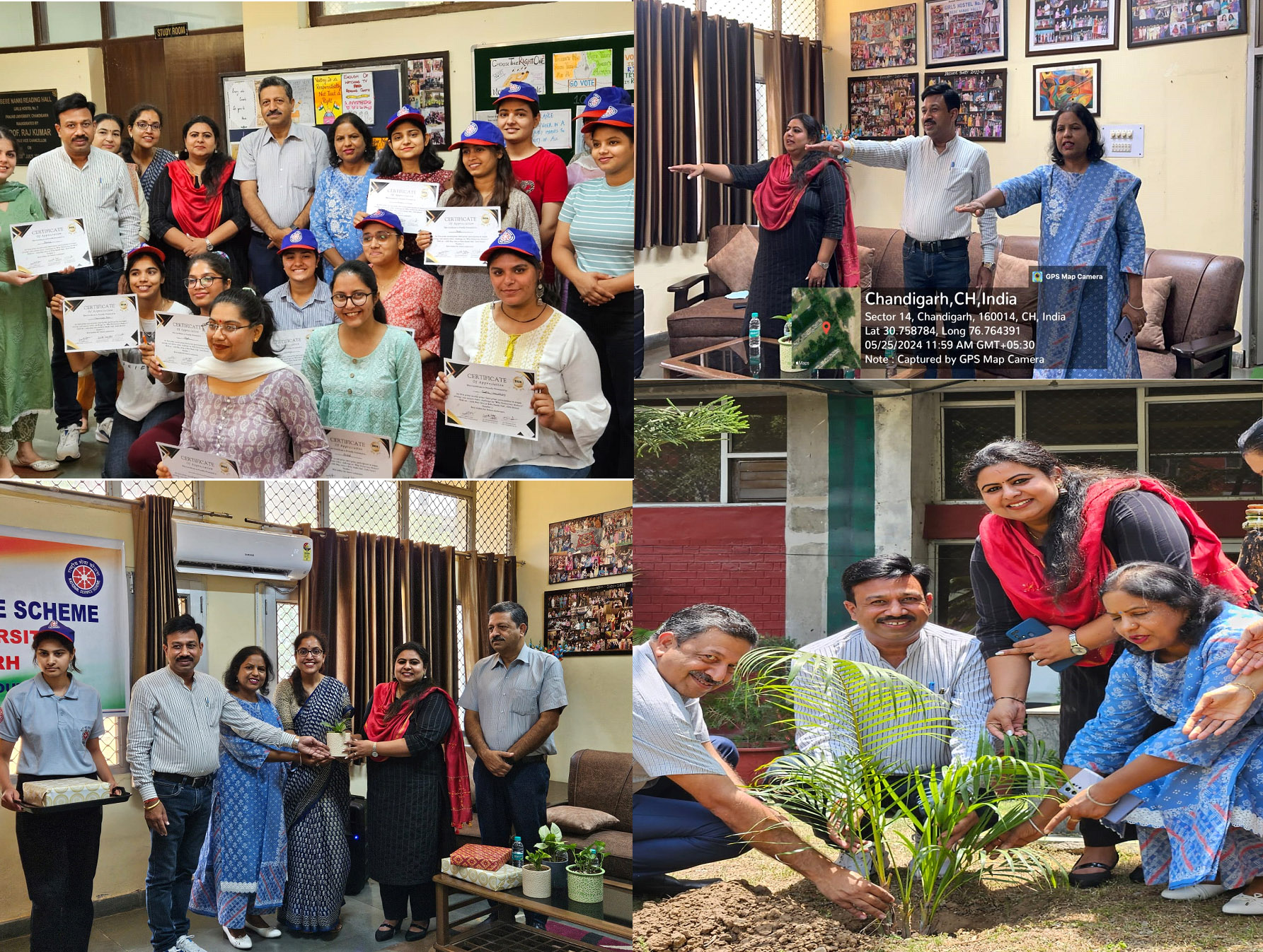 NSS, Panjab University, in collaboration with girls hostel no. 7 and working women hostel celebrated  the power of your vote on May 25, 2024